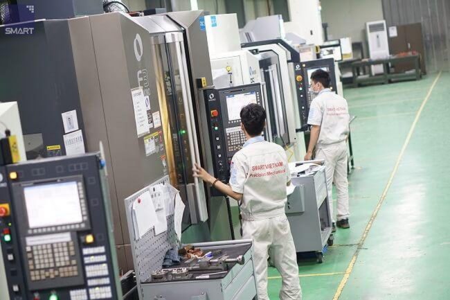 Smart Việt Nam sử dụng hệ thống máy móc cao cấp nhập khẩu từ Nhật, Mỹ, Đức cho ra sản phẩm chất lượng cao